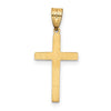 Gold Flat Laser Design Latin Cross Pendant