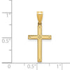 Gold Flat Laser Design Latin Cross Pendant