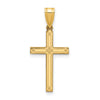 Gold Flat Laser Design Latin Cross Pendant