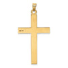 Gold Flat Laser Design Latin Cross Pendant