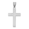Gold Flat Etched Latin Cross Pendant