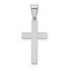Gold Flat Etched Latin Cross Pendant