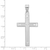 Gold Flat Etched Latin Cross Pendant