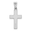Gold Polished Flat Latin Cross Pendant