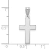 Gold Polished Flat Latin Cross Pendant