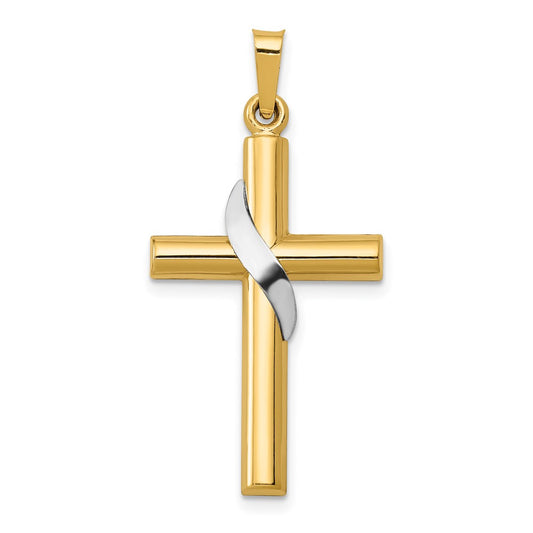 Gold Holy Matrimony Cross Pendant