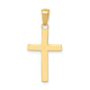 Gold Polished Latin Cross Pendant