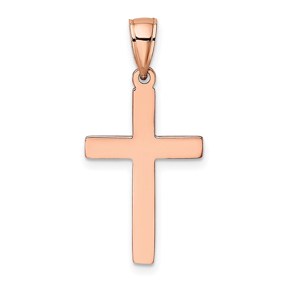Gold Polished Latin Cross Pendant