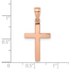 Gold Polished Latin Cross Pendant