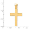 14k Polished Cross Pendant