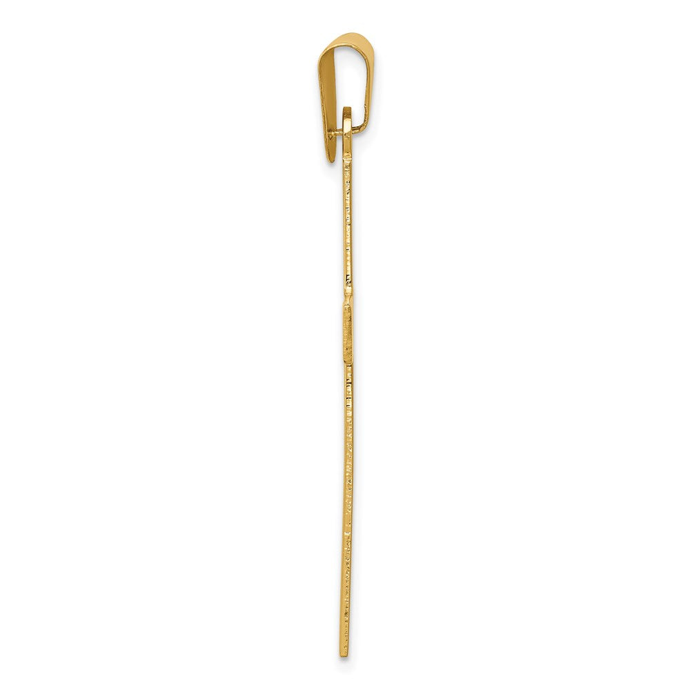 Gold Polished Latin Cross Pendant
