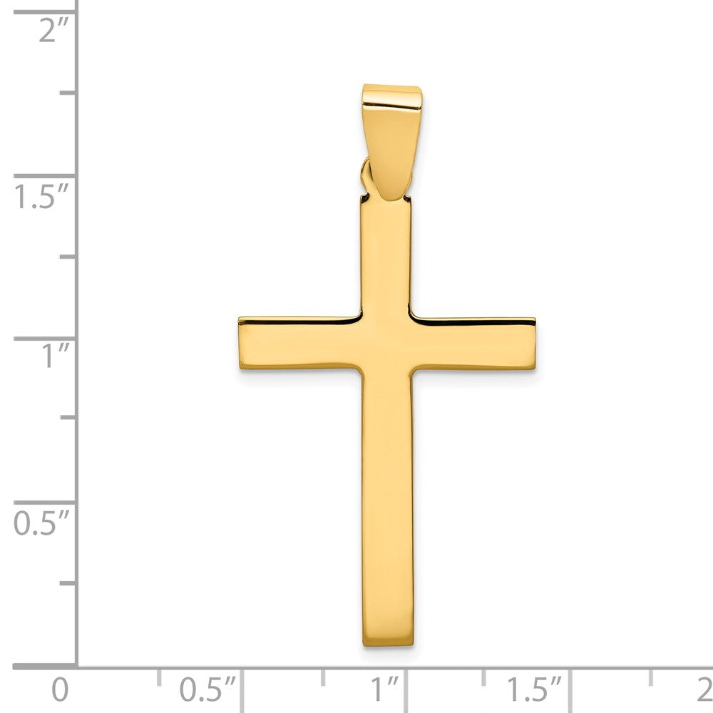 Gold Polished Latin Cross Pendant