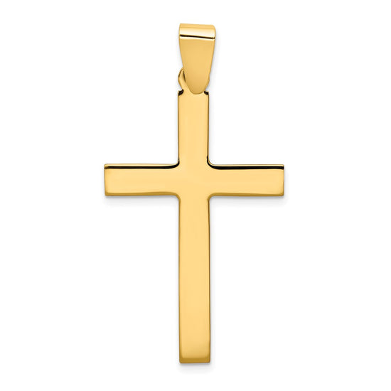 Gold Polished Latin Cross Pendant