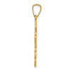 Gold Eastern Orthodox Cross Pendant