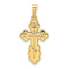 Gold Eastern Orthodox Cross Pendant