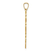 Gold Eastern Orthodox Cross Pendant