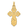 Gold Eastern Orthodox Cross Pendant