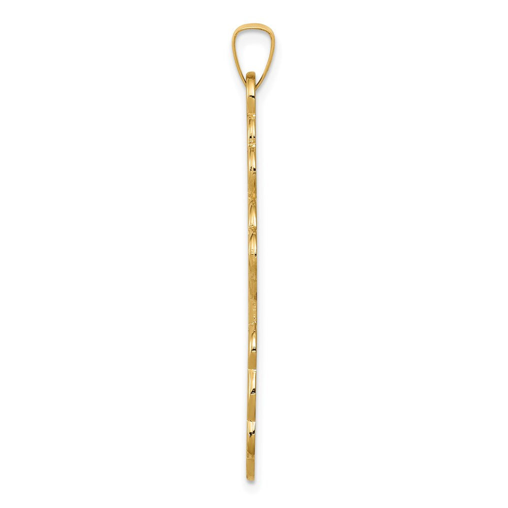 Gold Eastern Orthodox Cross Pendant