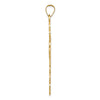 Gold Eastern Orthodox Cross Pendant