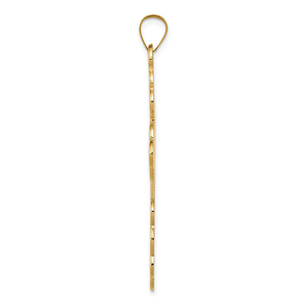 Gold Eastern Orthodox Cross Pendant