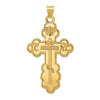 Gold Eastern Orthodox Cross Pendant
