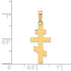 Gold Eastern Orthodox Cross Pendant