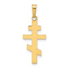 Gold Eastern Orthodox Cross Pendant