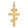 Gold Eastern Orthodox Cross Pendant