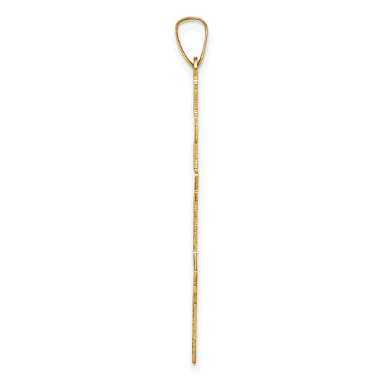 Gold Eastern Orthodox Cross Pendant