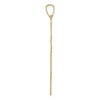 Gold Eastern Orthodox Cross Pendant