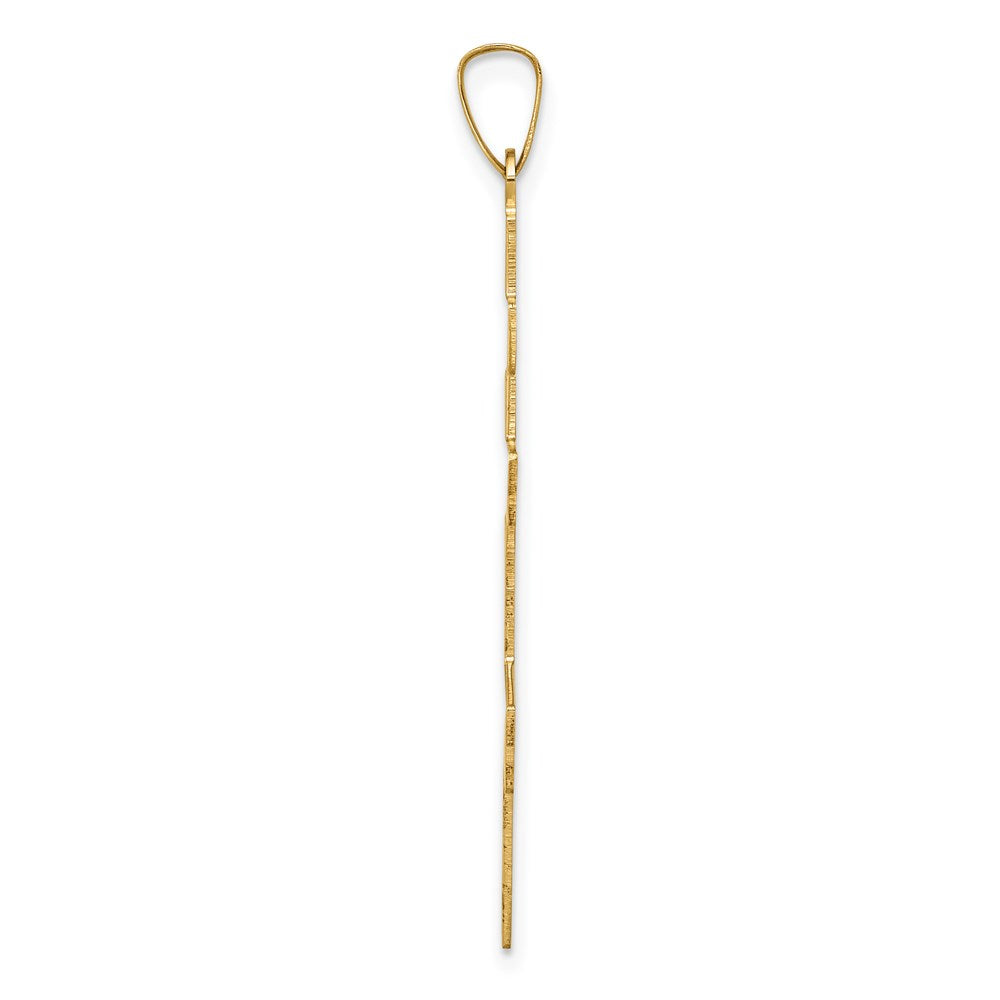 Gold Eastern Orthodox Cross Pendant