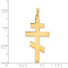 Gold Eastern Orthodox Cross Pendant