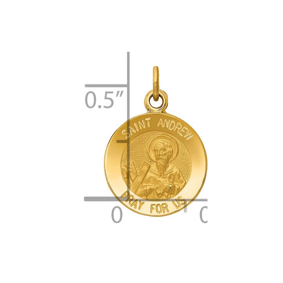 Gold St. Andrew Pendants
