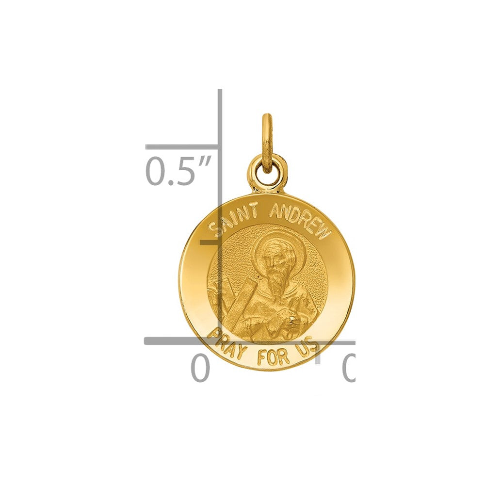 Gold St. Andrew Pendants