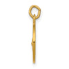 14k Polished and Satin Solid Saint Gerard Medal Round Charm