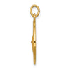 14k Polished and Satin Solid Saint Gerard Medal Round Pendant