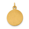 14k Polished and Satin Solid Infant of Prague Medal Round Charm