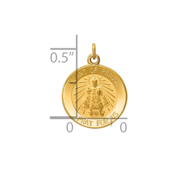 Gold Infant of Prague Pendants
