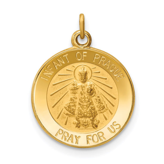 Gold Infant of Prague Pendants