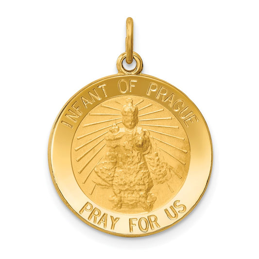 Gold Infant of Prague Pendants