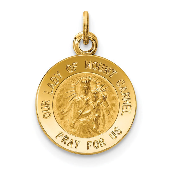 Gold Our Lady of Mt. Carmel Pendants