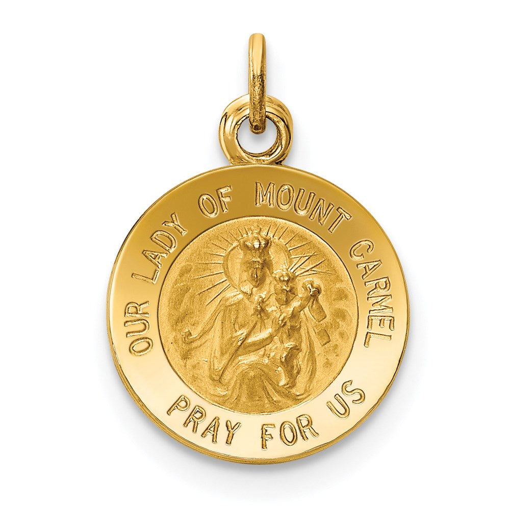 Gold Our Lady of Mt. Carmel Pendants
