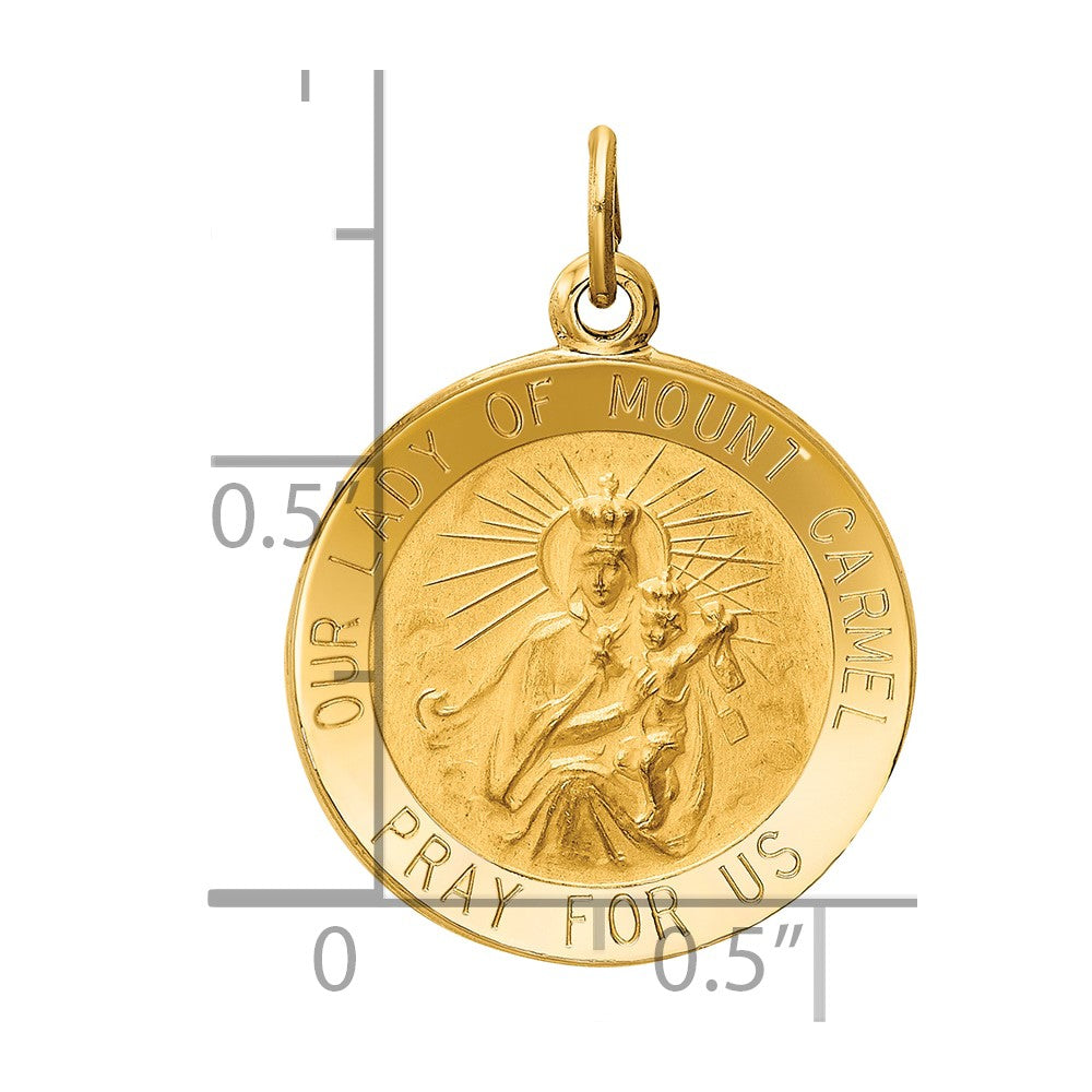 Gold Our Lady of Mt. Carmel Pendants