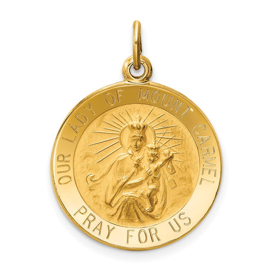 Gold Our Lady of Mt. Carmel Pendants