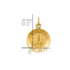 Gold Our Lady of Fatima Pendants