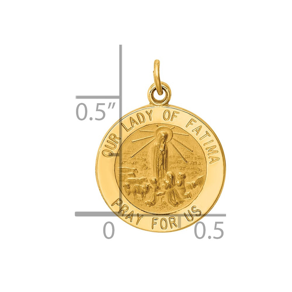 Gold Our Lady of Fatima Pendants