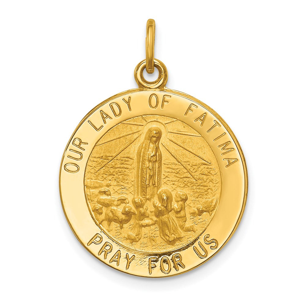 Gold Our Lady of Fatima Pendants