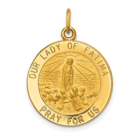 Gold Our Lady of Fatima Pendants