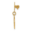 14k Polished and Satin Solid Holy Family Medal Pin