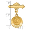 14k Polished and Satin Solid Holy Family Medal Pin